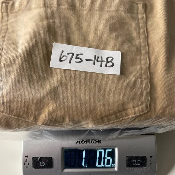 Vintage Y2K Chaps Est 1978 Womens Khaki Straight Leg Corduroy Dress Pants Sz 16 - Picture 9 of 9